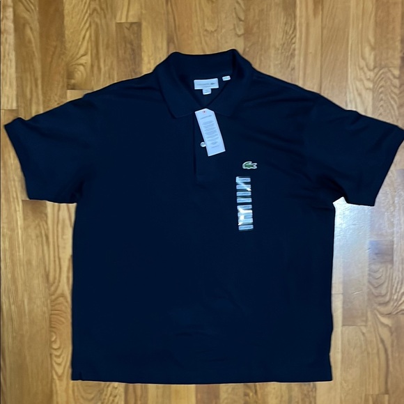 Lacoste Blue Polo Shirt Classic Design - Picture 1 of 4